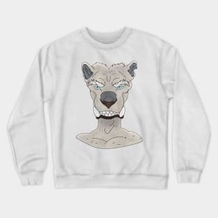 Anthro animal face Crewneck Sweatshirt